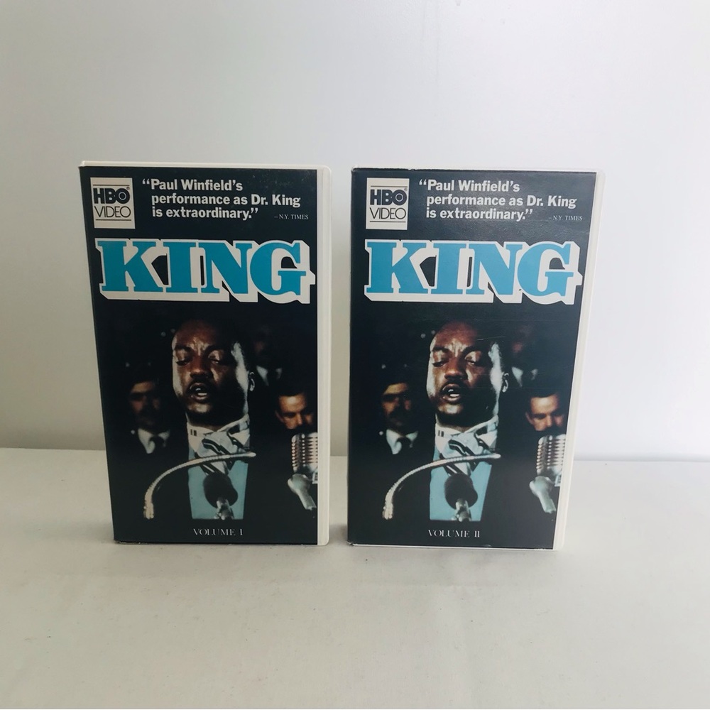 Vintage 1978 VHS - Paul Winfield as Dr. Martin Luther King Jr.   Volumes 1 & 2